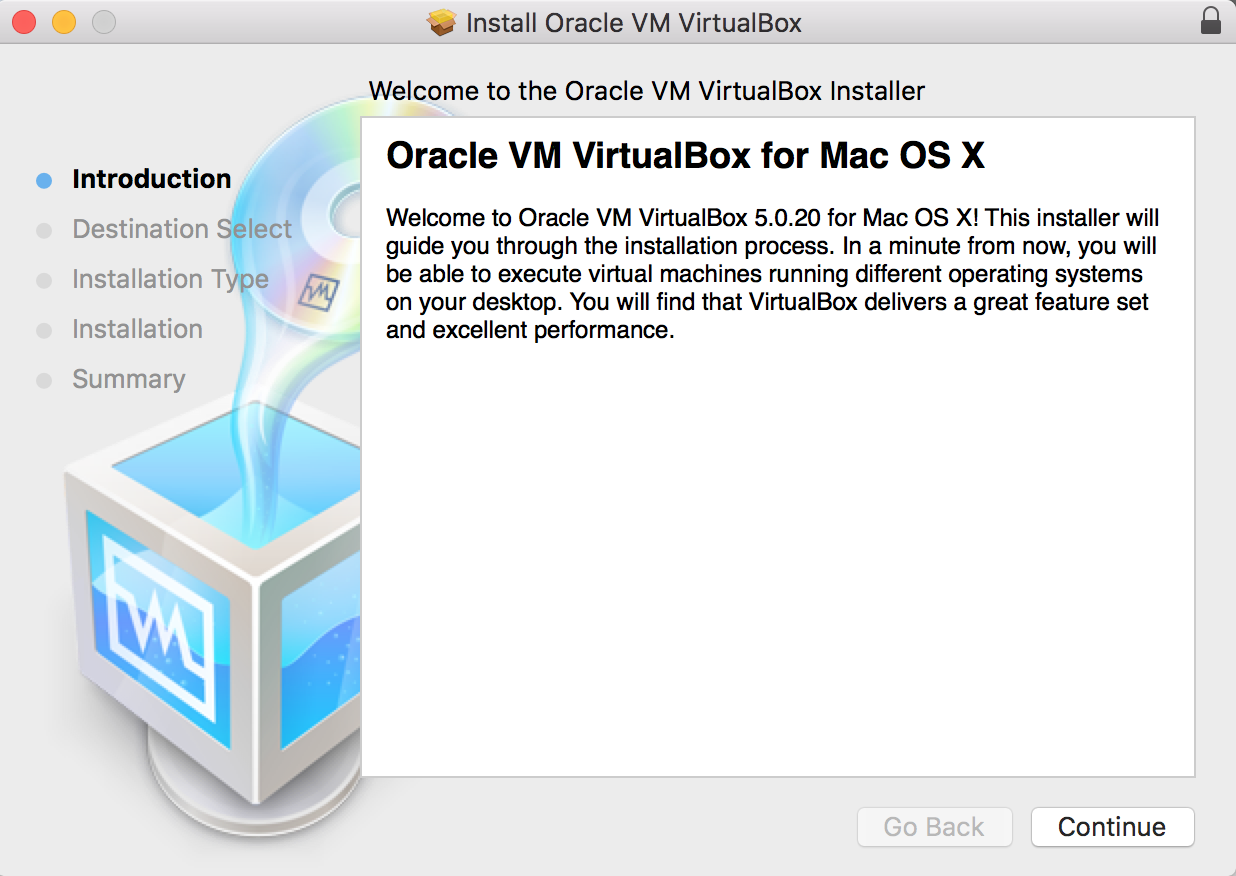 Step 2: Installing VirtualBox in Mac