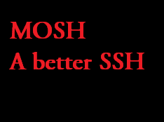 mosh remote login