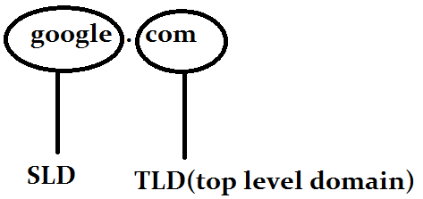TLD and SLD in a domain